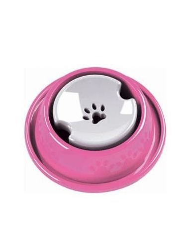 BEBEDERO PARA PERRO PELOS LARGOS - ROSA - MEDIANO REF. 10644