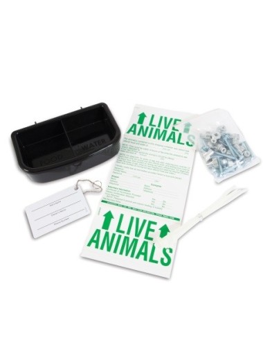 BEBEDERO PETMATE PARA CAJA TRANSPORTADORA NEGRO REF. 25017