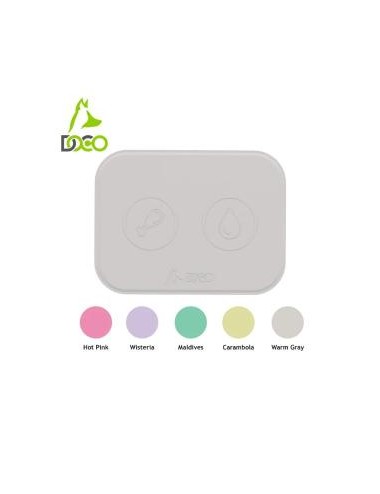 ALFOMBRA DE SILICONA -DOCO- PARA PERRO Y GATO GRIS REF FM-2366