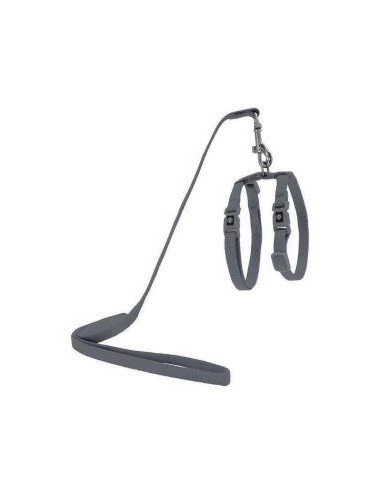 ARNES + TIRADOR DE NYLON P/ GATO DOCO -GRIS- REF DCAT2011072