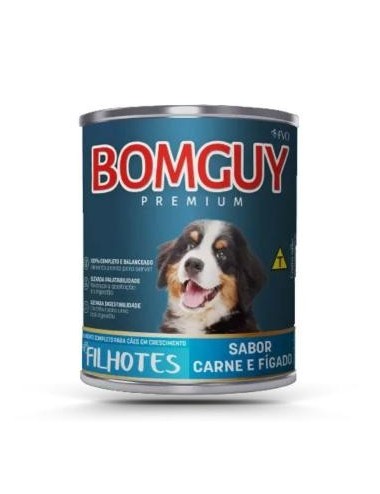 BOMGUY PREMIUM LATA PERRO CACHORRO SABOR CARNE HIGADO 280 GRS.