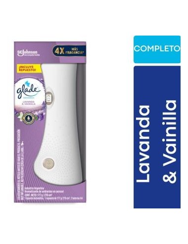 AROMATIZANTE GLADE AUTOMATICO FULL LAVANDA Y VAINILLA X 270ML