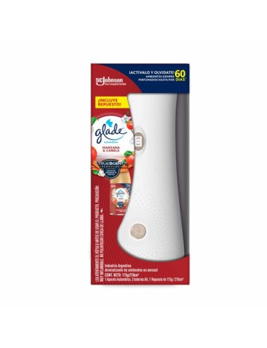AROMATIZANTE GLADE AUTOMATICO FULL MANZANA Y CANELA X 270ML
