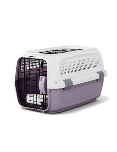 CAJA TRANSPORTADORA JCBPET DOBLE PUERTA LILA REF BH-1S - 51.5*32.5*29.5