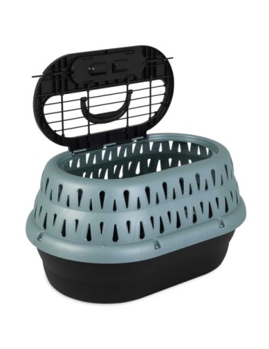 CAJA TRANS. CAT KENNEL DE DOS PUERTAS VERDE (19") 5KG REF. 41454
