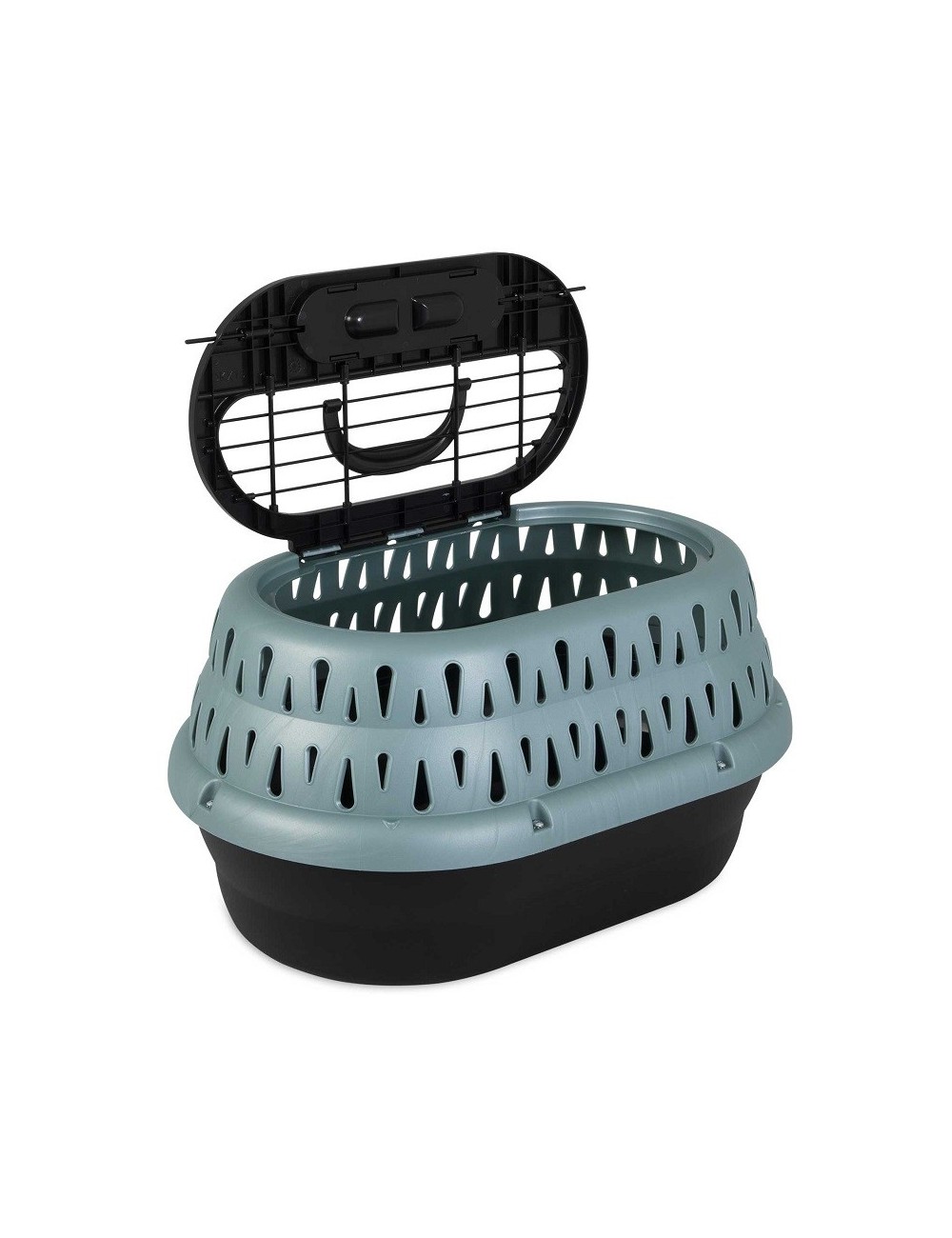 CAJA TRANS. CAT KENNEL DE DOS PUERTAS VERDE (19") 5KG REF. 41454