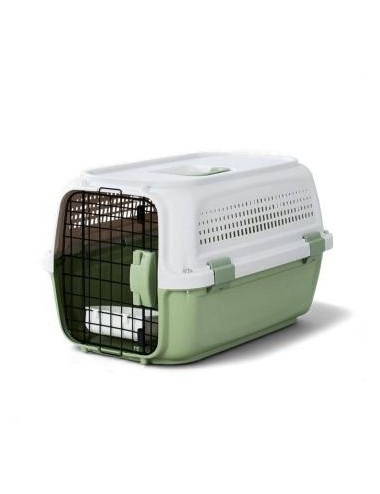 CAJA TRANSPORTADORA JCBPET DOBLE PUERTA VERDE REF BH-2S - 56.5*36*32.5