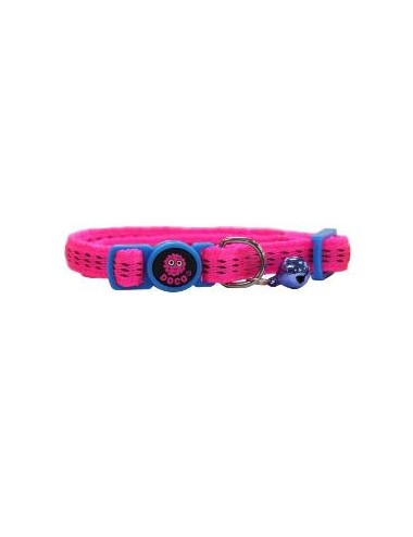 COLLAR DE NYLON P/ GATO DOCO -ROSA- REF DCAT010