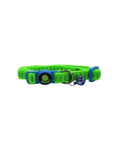 COLLAR DE NYLON P/ GATO DOCO -VERDE- REF DCAT010