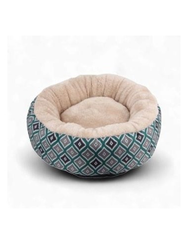 CAMA REDONDA -PAWISE- VERDE M PARA PERRO REF.: 12334