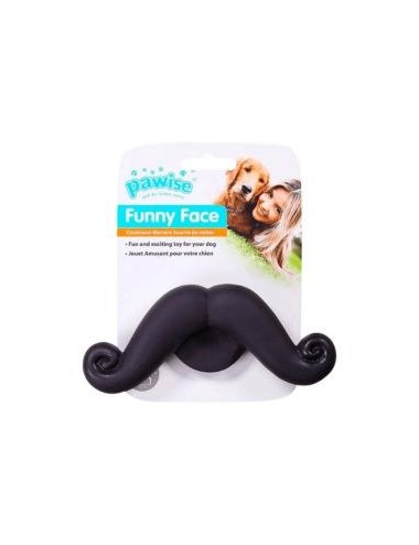 JUGUETE DE GOMA -PAWISE- BIGOTE CON SONIDO REF.: 14111