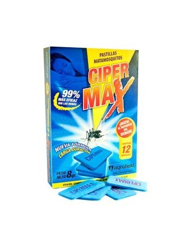 CIPERMAX PASTILLAS MATAMOSQUITOS X 12 UNIDADES