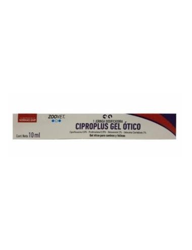 CIPROPLUS GEL OTICO - JERINGA X 10 C.C.