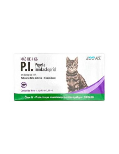 P.I. PIPETA GATOS MAS DE 4 KILOS X 1 PIPETA (UNIDAD)