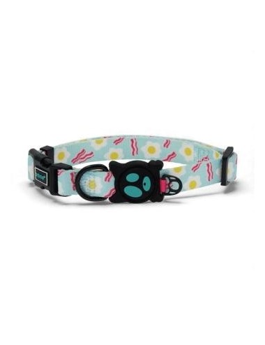 COLLAR DE NYLON DOCO -ESTAMPADO CELESTE- L REF DCL002