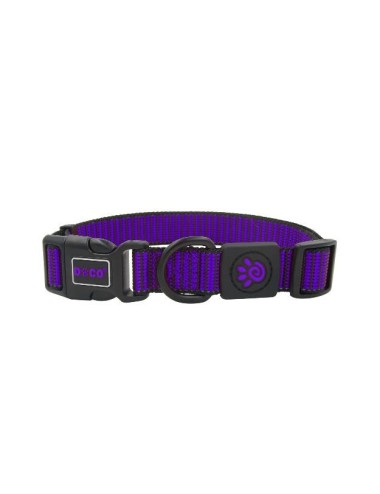 COLLAR DE NYLON DOCO PATTERN -MORADO- L REF DCS008