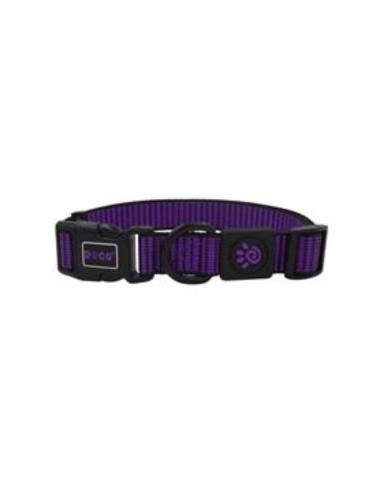 COLLAR DE NYLON DOCO PATTERN -MORADO- M REF DCS008