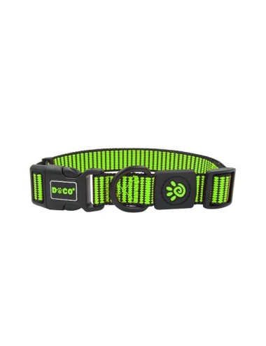 COLLAR DE NYLON DOCO PATTERN -VERDE- L REF DCS008