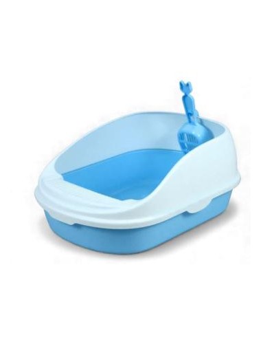 BANDEJA SANITARIA JCBPET SEMICERRADO CON PALITA AZUL REF MSP-004