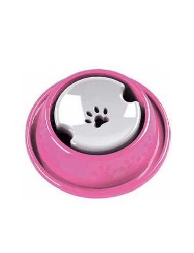BEBEDERO PARA PERRO PELOS LARGOS - ROSA - MEDIANO REF. 10644