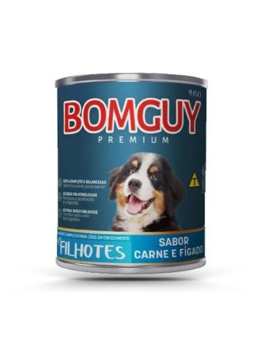 BOMGUY PREMIUM LATA PERRO CACHORRO SABOR CARNE HIGADO 280 GRS.