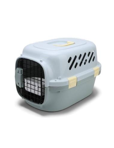 CAJA TRANSPORTADORA JCBPET PUERTA METALICA VERDE REF DH-1 - 47*34*30