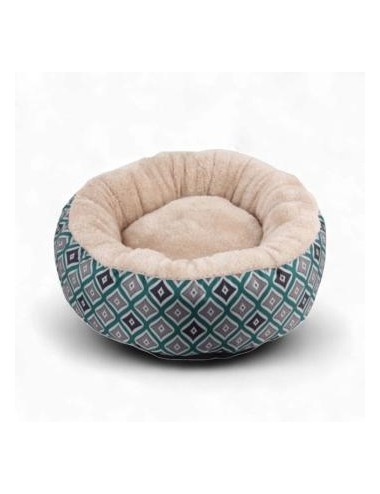 CAMA REDONDA -PAWISE- VERDE M PARA PERRO REF.: 12334