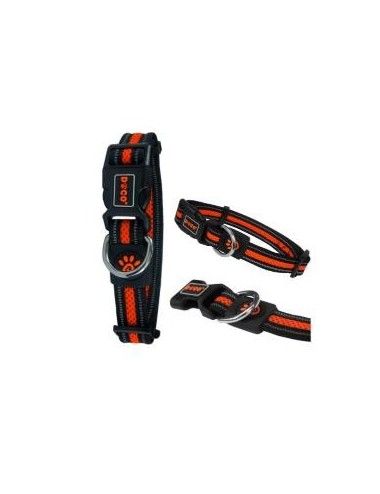 COLLAR DE NYLON DOCO REFLECTIVA -NARANJA- L REF DCA002