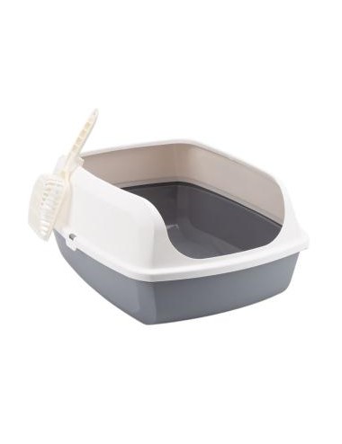 BANDEJA SANITARIA JCBPET CON PALITA MEDIANO GRIS REF MSP-B04