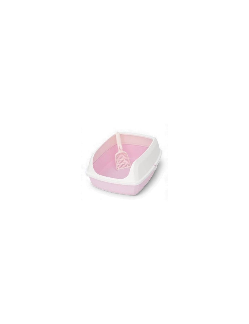 BANDEJA SANITARIA JCBPET CON PALITA GRANDE ROSADO REF MSP-B05