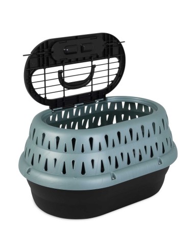 CAJA TRANS. CAT KENNEL DE DOS PUERTAS VERDE (19") 5KG REF. 41454
