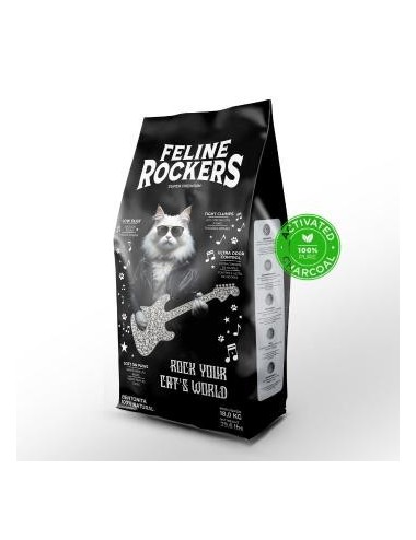ARENA FELINE ROCKERS CARBON ACTIVADO X 18KG