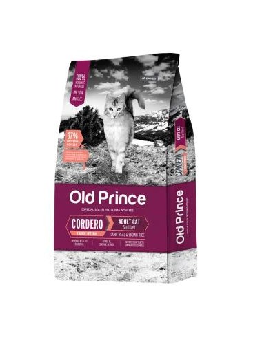 OLD PRINCE CORDERO Y ARROZ GATO ADULTO STERILIZED X 7.5KG.