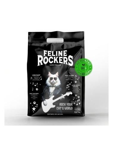 ARENA FELINE ROCKERS CARBON ACTIVADO X 4KG