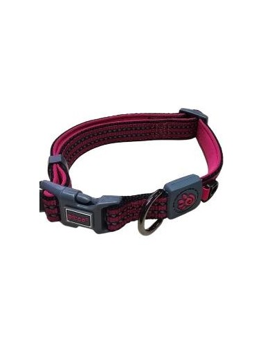 COLLAR DE NYLON DOCO VARIO REFLECTIVO -ROSADO- M REF DCV002