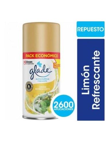 AROMATIZANTE GLADE AUTOMÁTICO REFILL LIMÓN 170ML