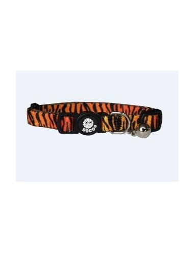 COLLAR DE NYLON P/ GATO DOCO -ESTAMPADO TIGRE- REF DCAT002