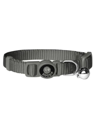 COLLAR DE NYLON P/ GATO DOCO -FURBALL GRIS- REF DCAT001