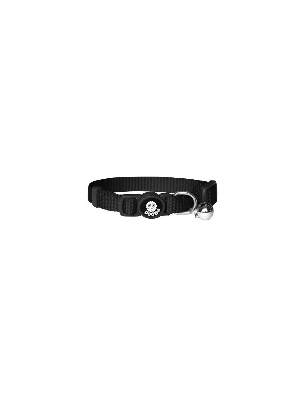 COLLAR DE NYLON P/ GATO DOCO -FURBALL NEGRO- REF DCAT001