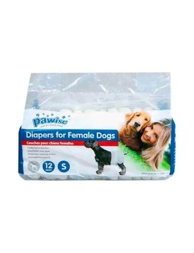 PAÑAL PARA PERRO -PAWISE- SMALL X 12 UNIDADES REF. 12971
