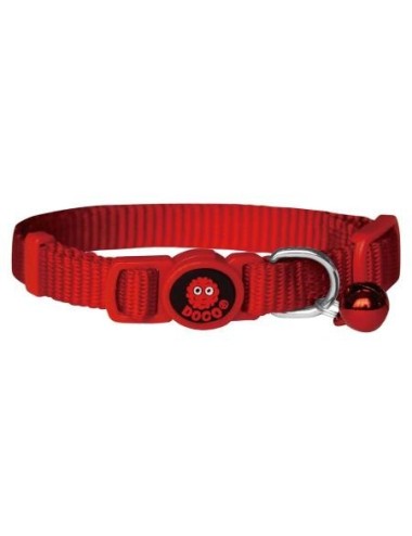 COLLAR DE NYLON P/ GATO DOCO -FURBALL ROJO- REF DCAT001
