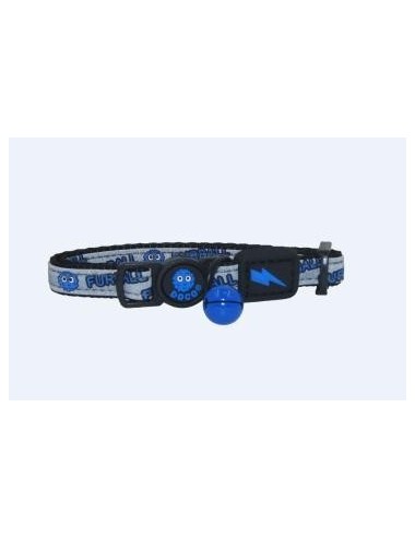 COLLAR DE NYLON P/ GATO DOCO REFLECTIVO -AZUL- REF DCAT011