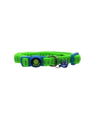 COLLAR DE NYLON P/ GATO DOCO -VERDE- REF DCAT010