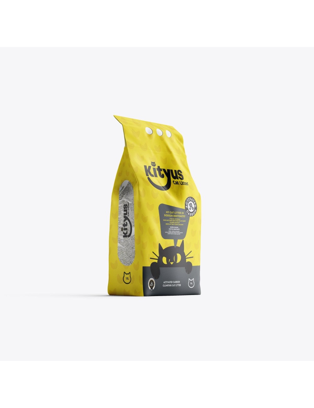 ARENA -KITYUS- CARBON ACTIVADO CLUMPING CAT LITTER X 10 LITROS