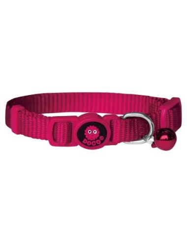 COLLAR DE NYLON P/ GATO DOCO -FURBALL ROSADO- REF DCAT001