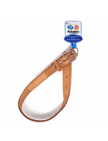 COLLAR Nº 6 DE CUERO NATURAL