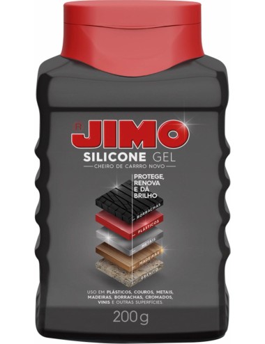 JIMO SILICONA CARRO NUEVO GEL X 200 GRAMOS (NEGRO)