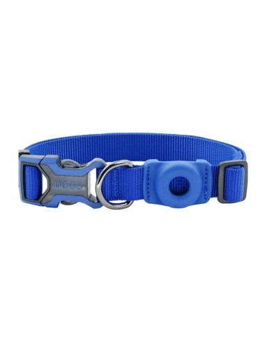 COLLAR DE NYLON DOCO AIRTAG D-RING -AZUL- M REF ATC-23002
