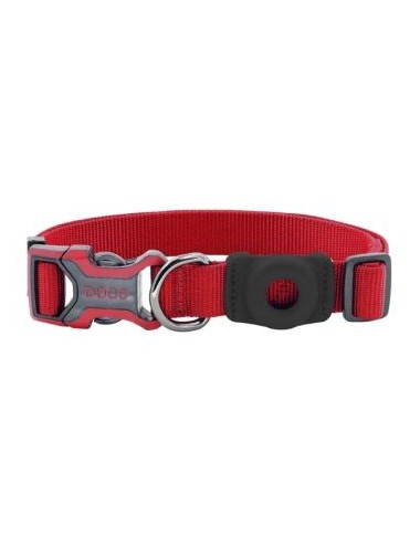 COLLAR DE NYLON DOCO AIRTAG D-RING -ROJO- L REF ATC-23002