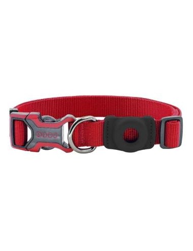 COLLAR DE NYLON DOCO AIRTAG D-RING -ROJO- M REF ATC-23002